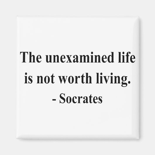 Socrates Quote 2a Magneet (Voorkant)