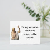 Socrates Quote 3b Briefkaart (Staand voorkant)