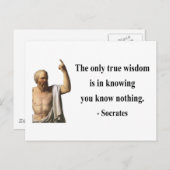 Socrates Quote 3b Briefkaart (Voorkant / Achterkant)