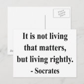 Socrates Quote 6a Briefkaart (Voorkant / Achterkant)