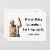 Socrates Quote 6b Briefkaart (Voorkant / Achterkant)