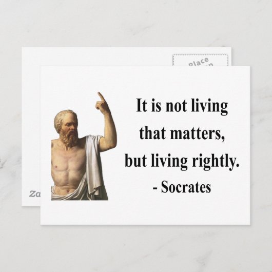 Socrates Quote 6b Briefkaart (Voorkant / Achterkant)