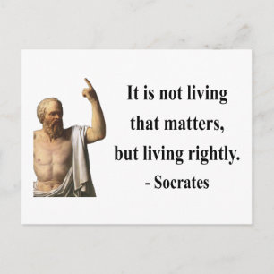 Socrates Quote 6b Briefkaart