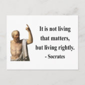 Socrates Quote 6b Briefkaart (Voorkant)