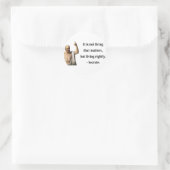 Socrates Quote 6b Ronde Sticker (Tas)