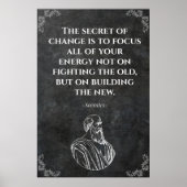 Socrates Quote Motivation Poster (Voorkant)