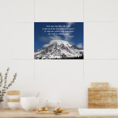 Socrates Quote Mount Rainier Photographic Poster (Keuken)