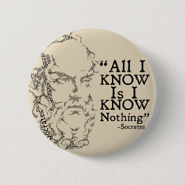 Socrates Sketicism Button