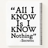 Socrates spiral notebook notitieboek (Achterkant)