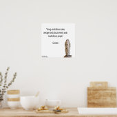 Socrates & Sterke Geesten Quote Poster (Keuken)