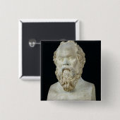 SOCRATES VIERKANTE BUTTON 5,1 CM (Voorkant /achterkant)
