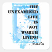 SOCRATES VIERKANTE STICKER (Voorkant)