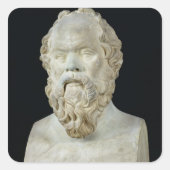 SOCRATES VIERKANTE STICKER (Voorkant)