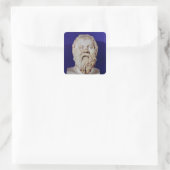 SOCRATES VIERKANTE STICKER (Tas)