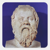 SOCRATES VIERKANTE STICKER (Voorkant)