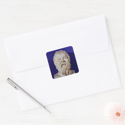 SOCRATES VIERKANTE STICKER (Envelop)