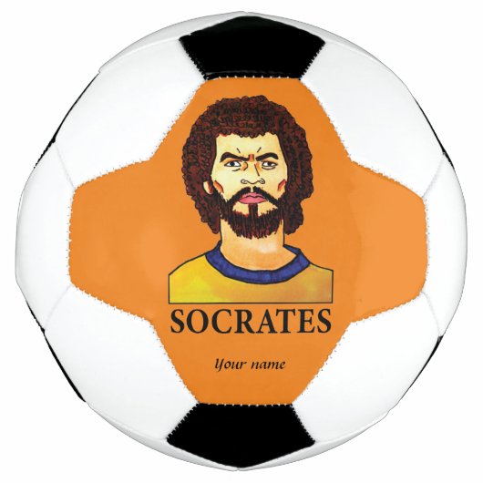 SOCRATES VOOR Brazilië - Persoonlijk Voetbal (Voorkant)