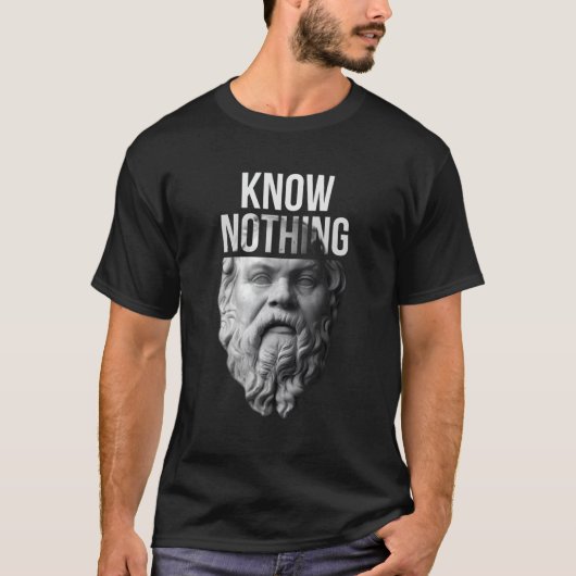 Socrates weet niets van Oracle of Delphi T-shirt (Voorkant)
