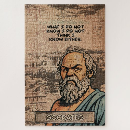 Socrates Wijsheid Puzzel - Perfect cadeau voor den Legpuzzel (Verticaal)