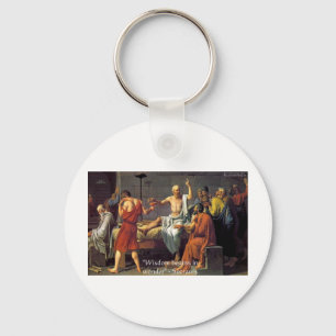 Socrates "Wijsheid/Wonder" Citaat Cadeaus T-shirts Sleutelhanger