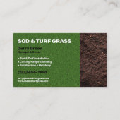 Sod- en Turf Lawn Care Visitekaartje (Voorkant)