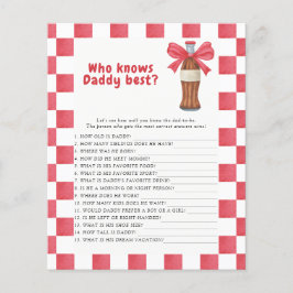Soda baby shower Wie kent papa het beste spel
