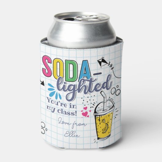 soda - bliksemflare sticker blikjeskoeler (Blikje Voorkant)