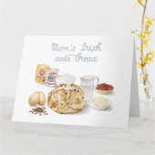 Soda Bread Illustrated Recipe Kaart (Gele Bloem)