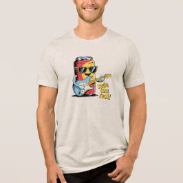 Soda Can Rock Star-muziekliefhebber Tri-Blend Shirt