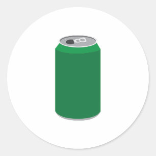 Soda Can Ronde Sticker