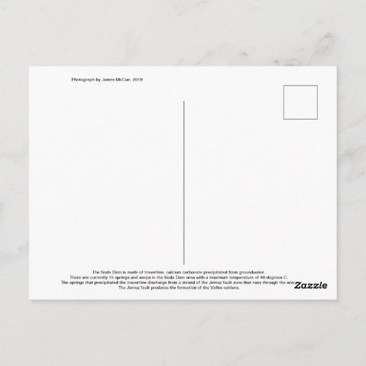 Soda Dam Briefkaart (Achterkant)