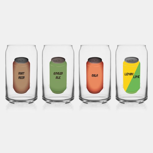 "Soda" Drinkware Set Kan Glas (Voorkant)