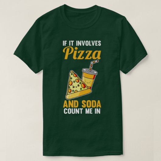 Soda en Pizza 1546 T-shirt (Design voorkant)