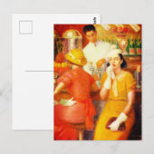 Soda Fontein - William Glackens (1935) Briefkaart (Voorkant / Achterkant)