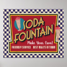 Soda Fountain Poster