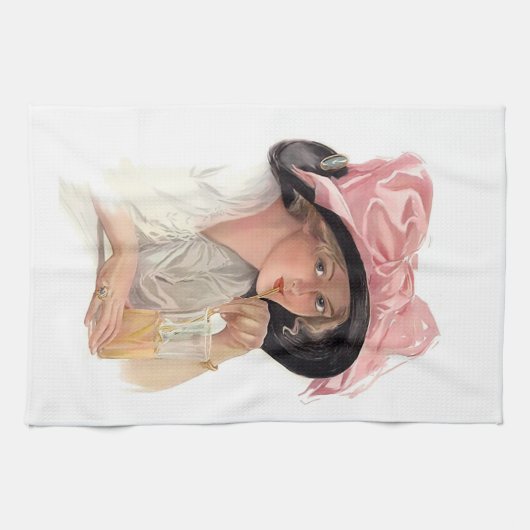 Soda Girl in Pet Theedoek (Horizontaal)