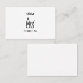 Soda het beste van allemaal visitekaartje (Voorkant / Achterkant)
