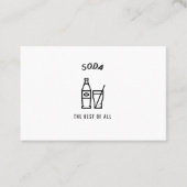 Soda het beste van allemaal visitekaartje (Voorkant)