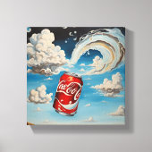 Soda in een bewolkte lucht canvas afdruk (Voorkant)