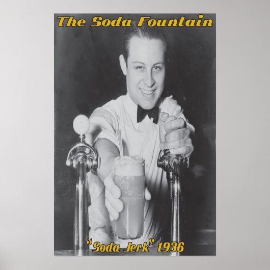 Soda Jerk - aangepast Poster of afdrukken (Voorkant)