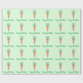 Soda Jerk Ice Cream Cone met Mint Chocolate Chip Cadeaupapier (Vlak)