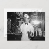 Soda Jerk, jaren '30 Briefkaart (Voorkant / Achterkant)