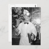 Soda Jerk, jaren '30 Briefkaart (Voorkant / Achterkant)