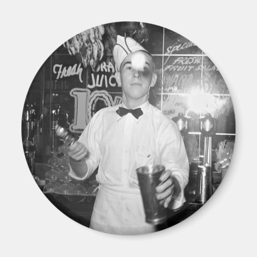 Soda Jerk, jaren '30 Magneet (Voorkant)