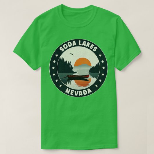 Soda Lakes Nevada Sunset T-shirt (Design voorkant)