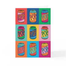 Soda-lichtgevende Pop Art Vaderdag Wenskaart