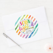 soda - lichtvolle waardering in vierkante sticker (Envelop)