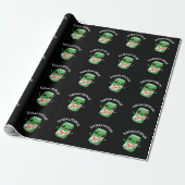 Soda-licious Funny Soda Pop Pun Dark BG Cadeaupapier (Uitgerold)