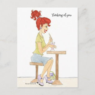 Soda Meisje briefkaart