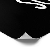 Soda Poop Funny Drink Pun Dark BG Poster (Hoek)